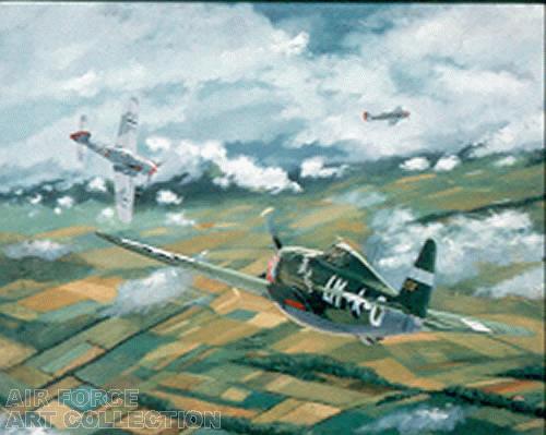LT FRED J. CHRISTENSEN BAGS TWO FW-190S IN COMBAT NEAR DUMMER LAKE, 15 MARCH 1944 (56TH FG)
